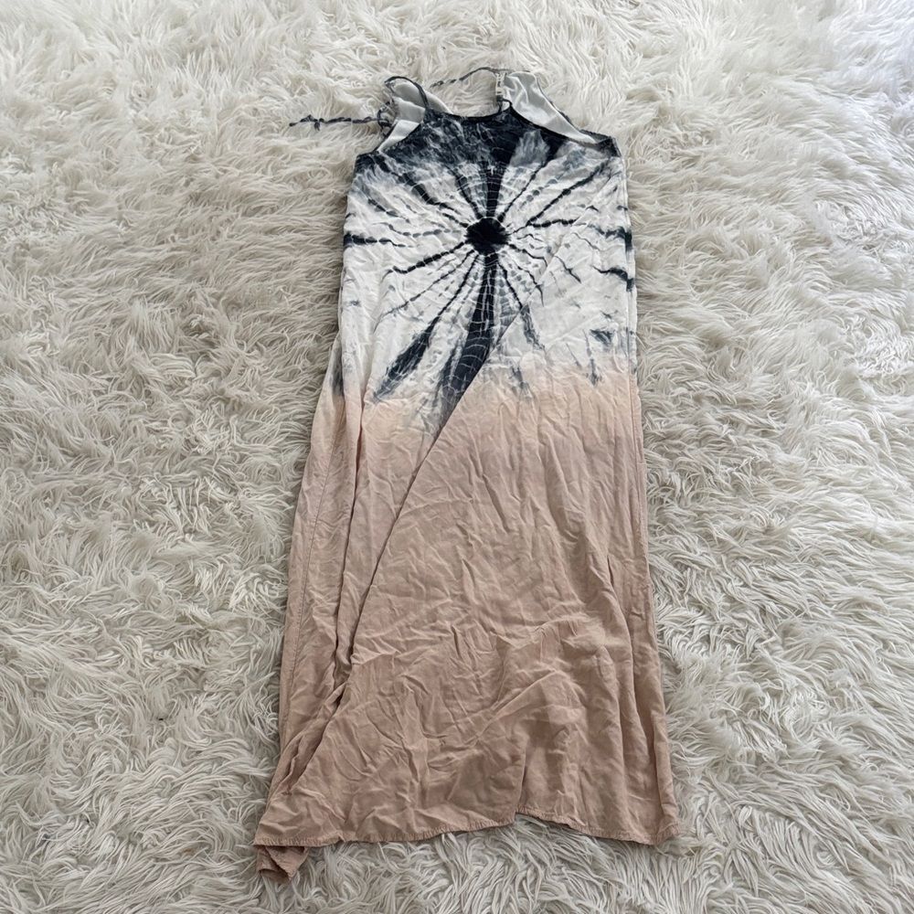 Tie-Dye Sleeveless Maxi Dress S